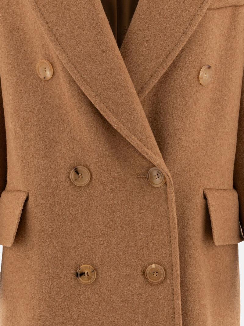 Vietti Max Mara Cappotto doppiopetto in cammello Vendita Economica