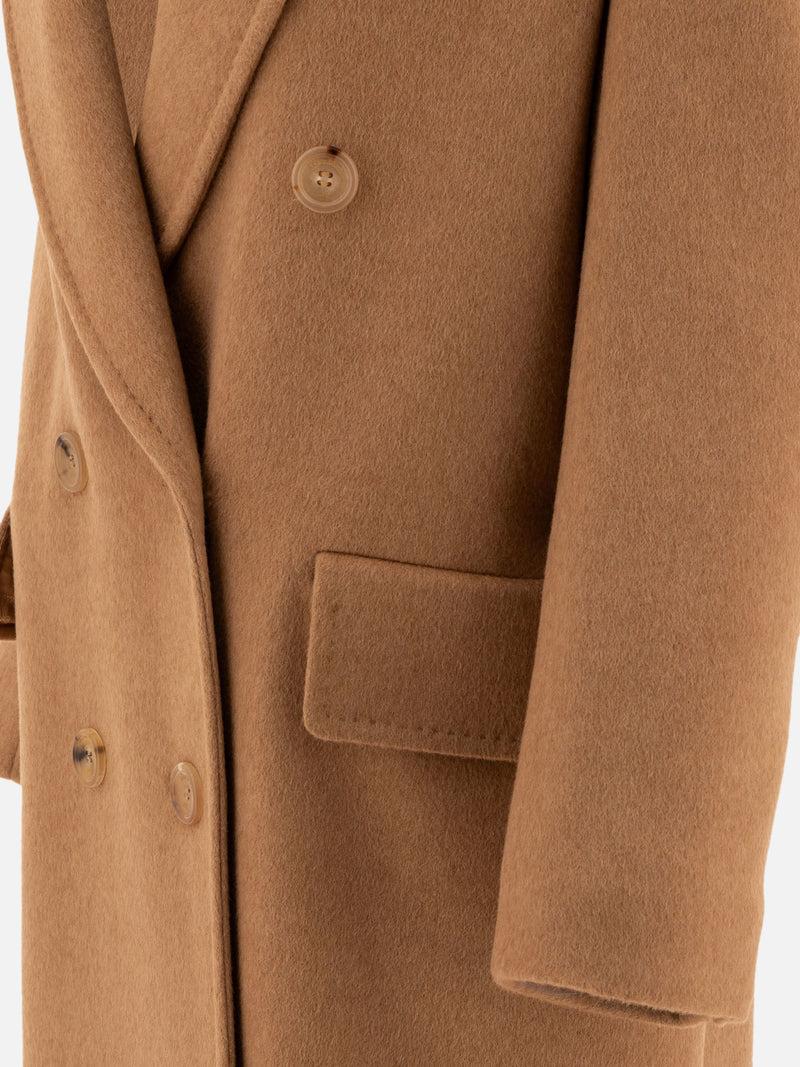 Vietti Max Mara Cappotto doppiopetto in cammello Vendita Economica