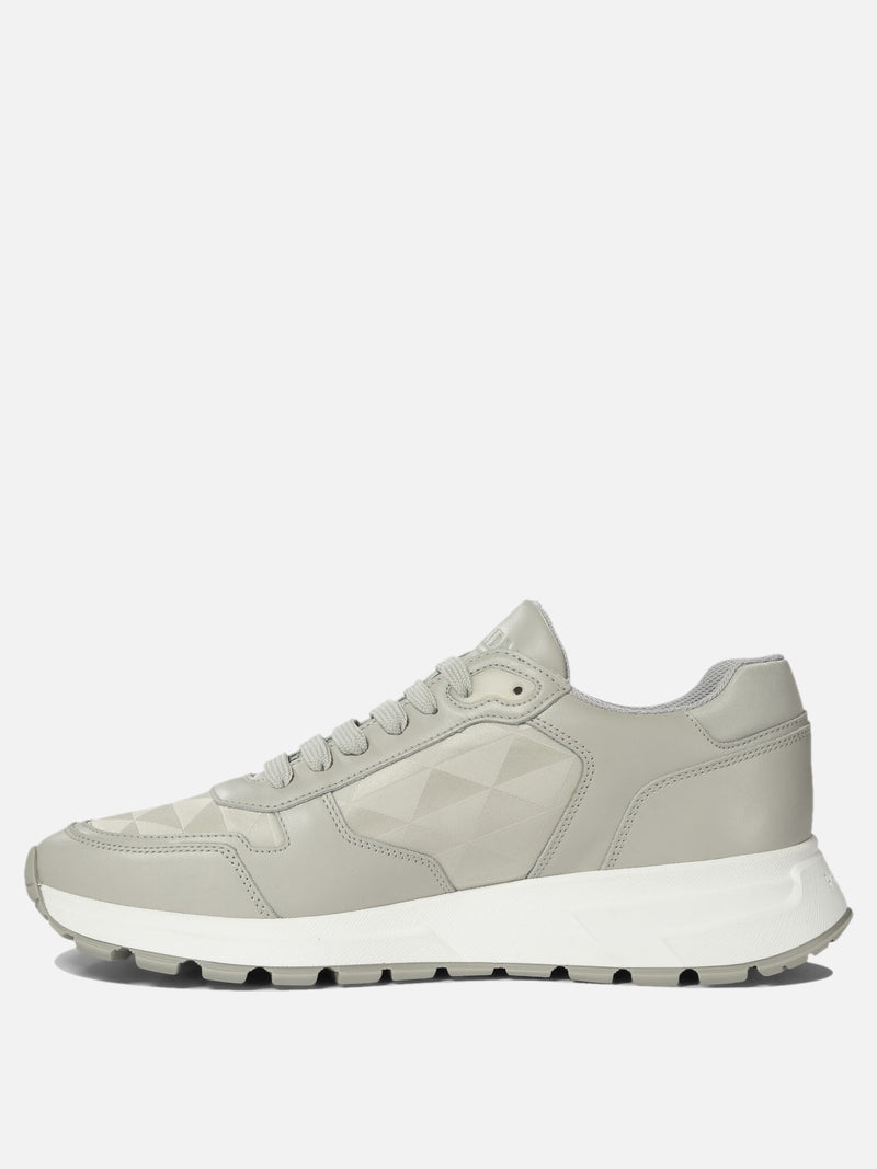 Vietti Prada Sneakers in pelle e Re-Nylon "Prax 01" Vendite Flash