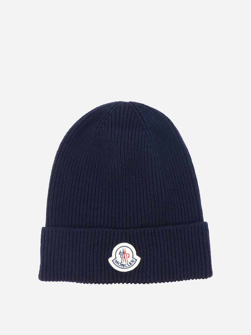 Vietti Moncler Berretto in maglia con patch