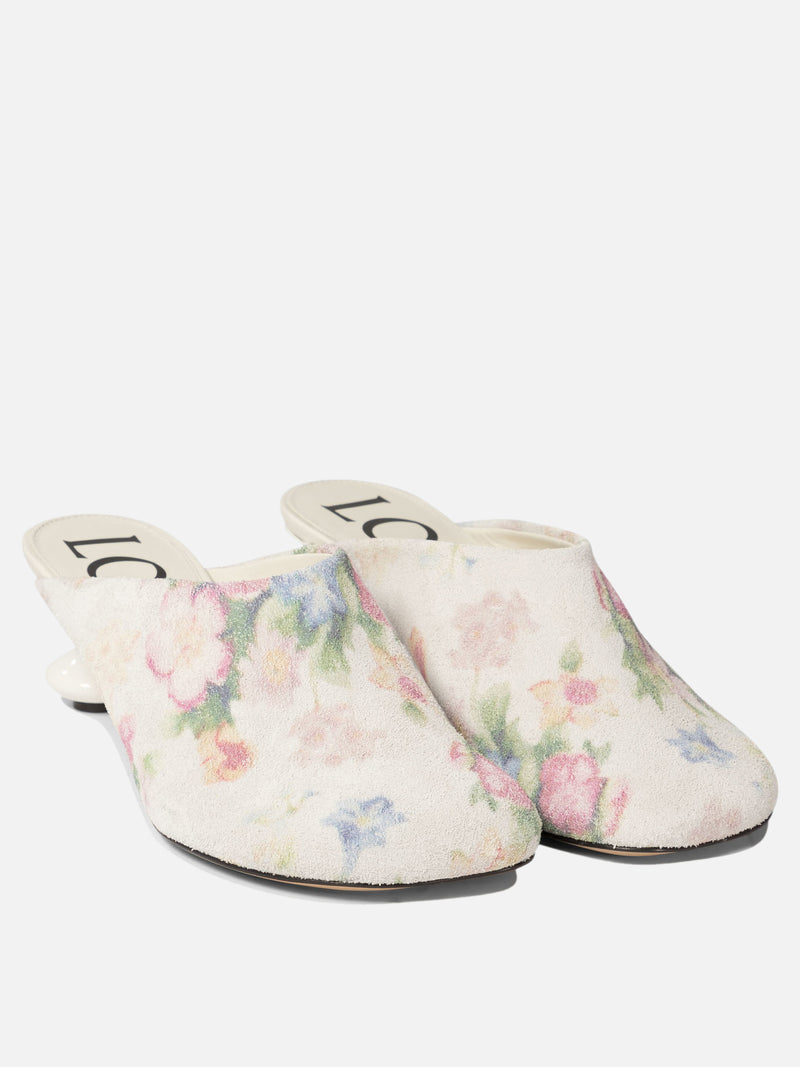 Vietti Loewe Sabot "Toy" in pelle scamosciata spazzolata Economico