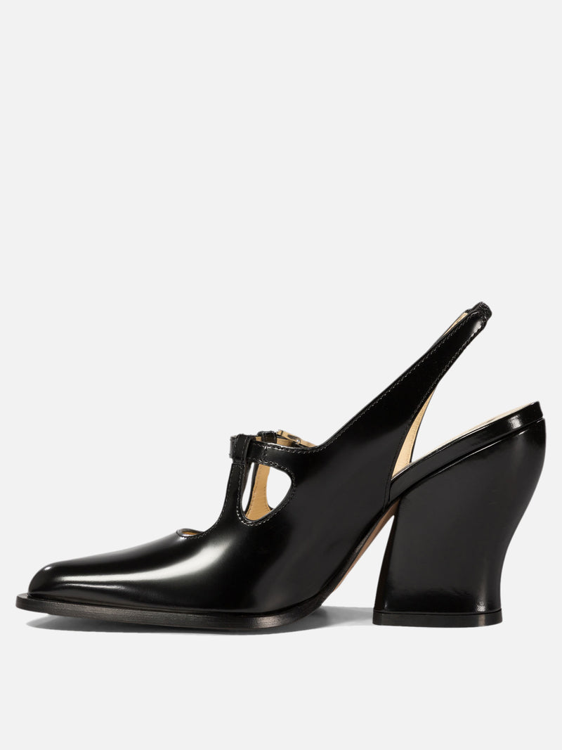 Vietti Loewe Décolleté slingback "Onda" in pelle di vitello spazzolata Saldi