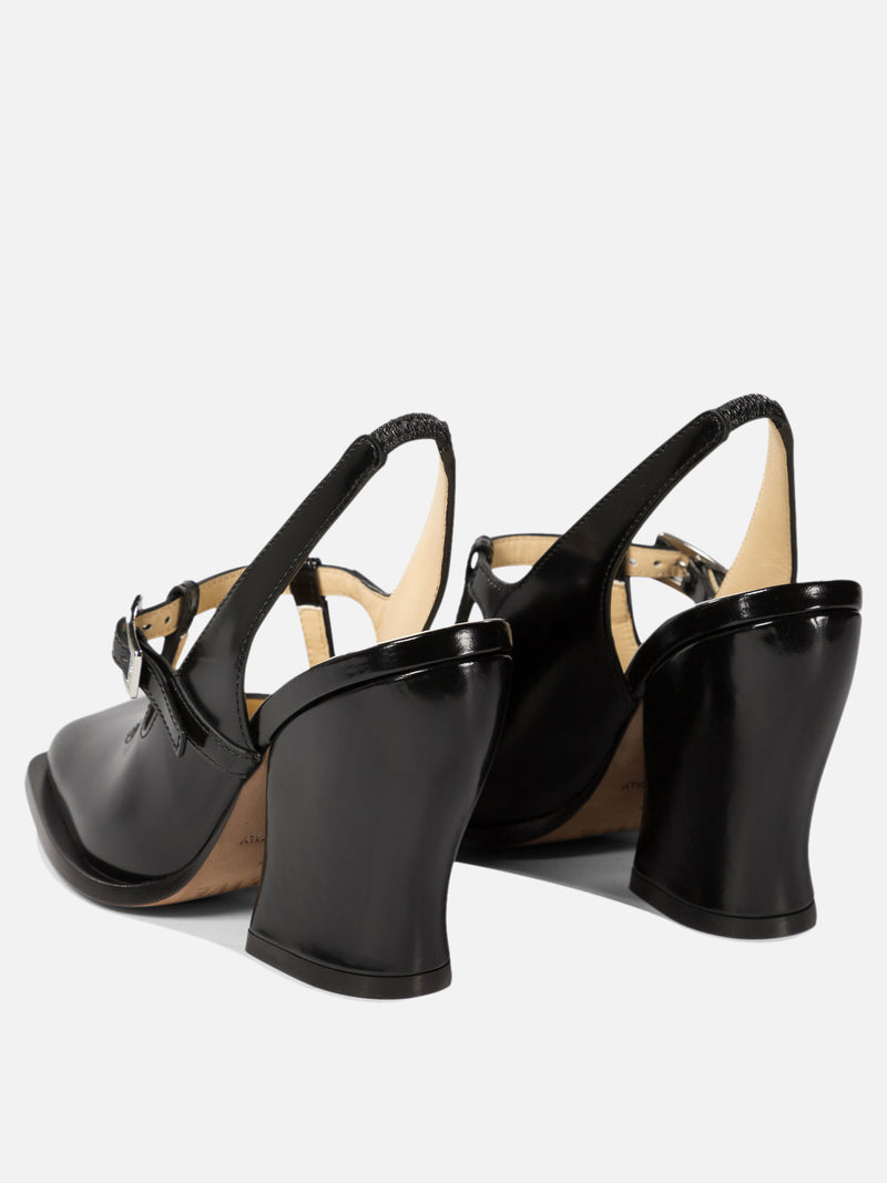 Vietti Loewe Décolleté slingback "Onda" in pelle di vitello spazzolata Saldi