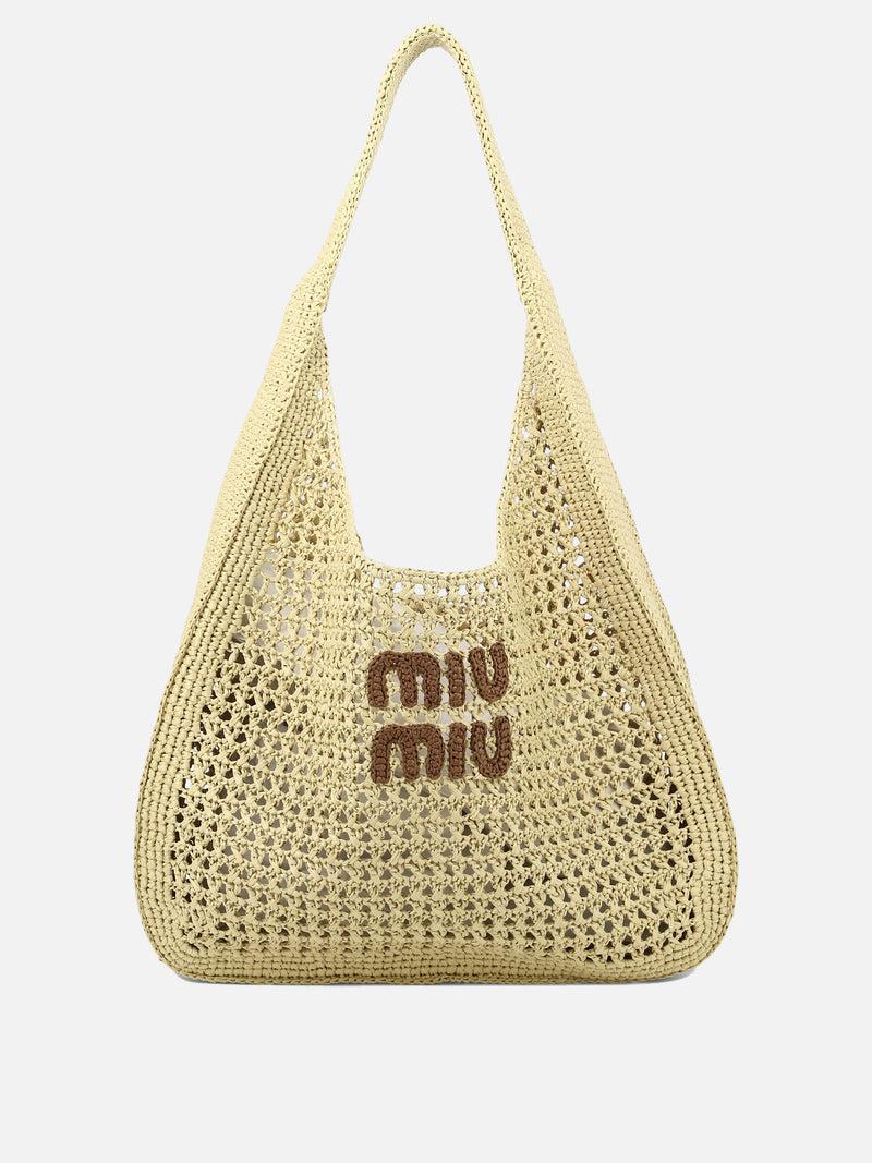 Vietti Miu Miu Borsa a spalla crochet con logo