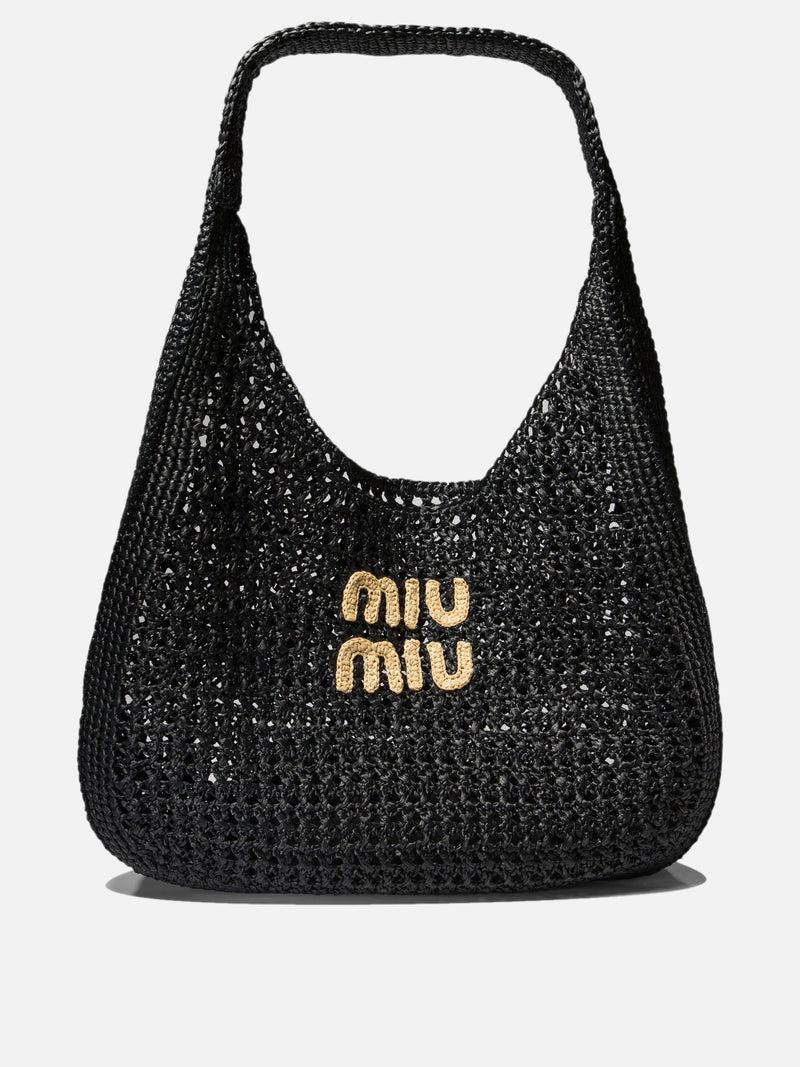 Vietti Miu Miu Borsa a spalla crochet con logo
