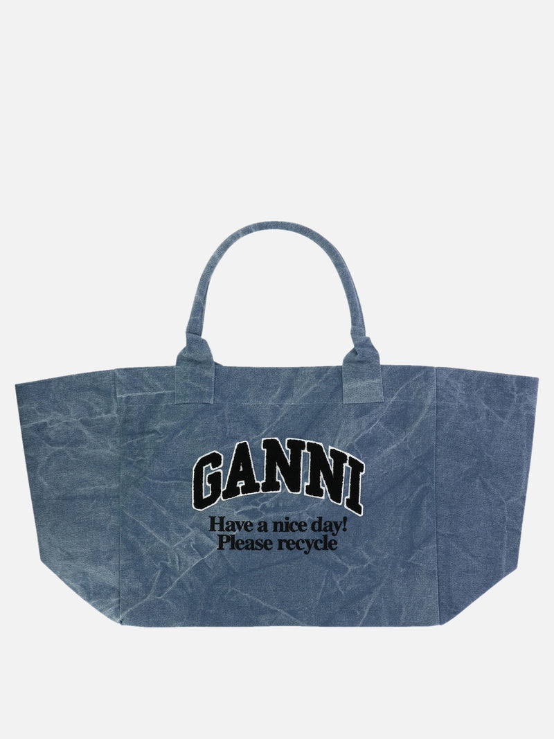 Vietti Ganni Tote Oversize in canvas