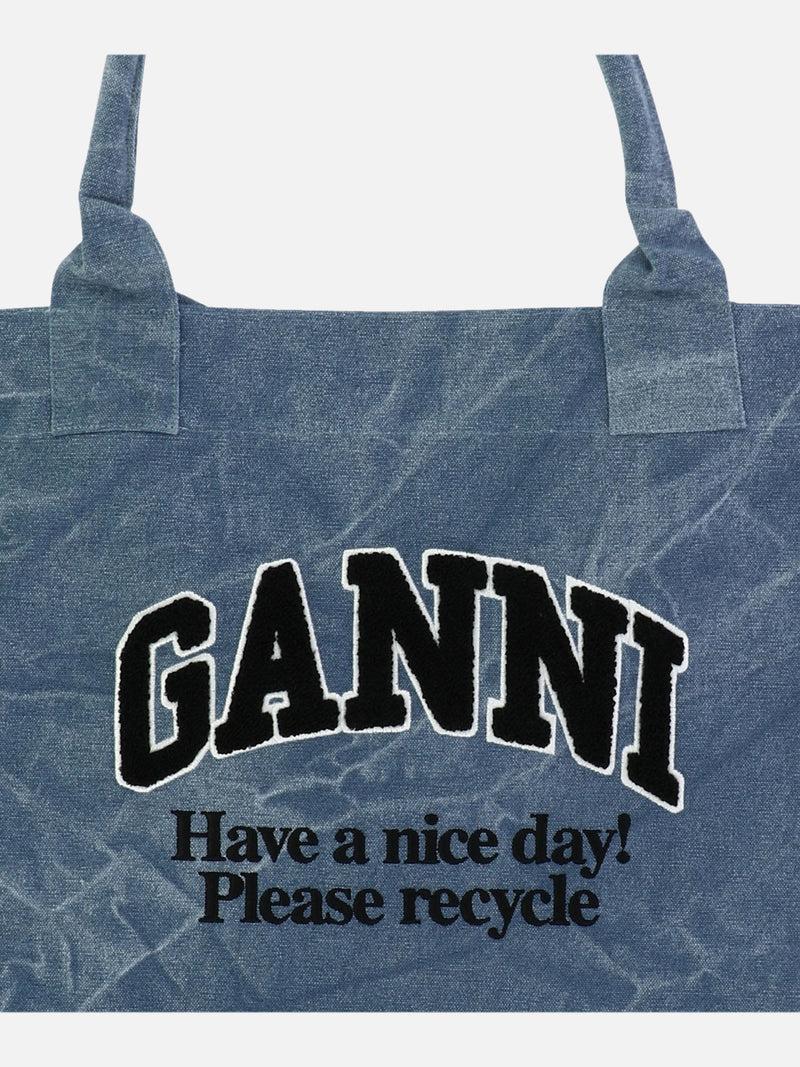 Vietti Ganni Tote Oversize in canvas Prezzo basso