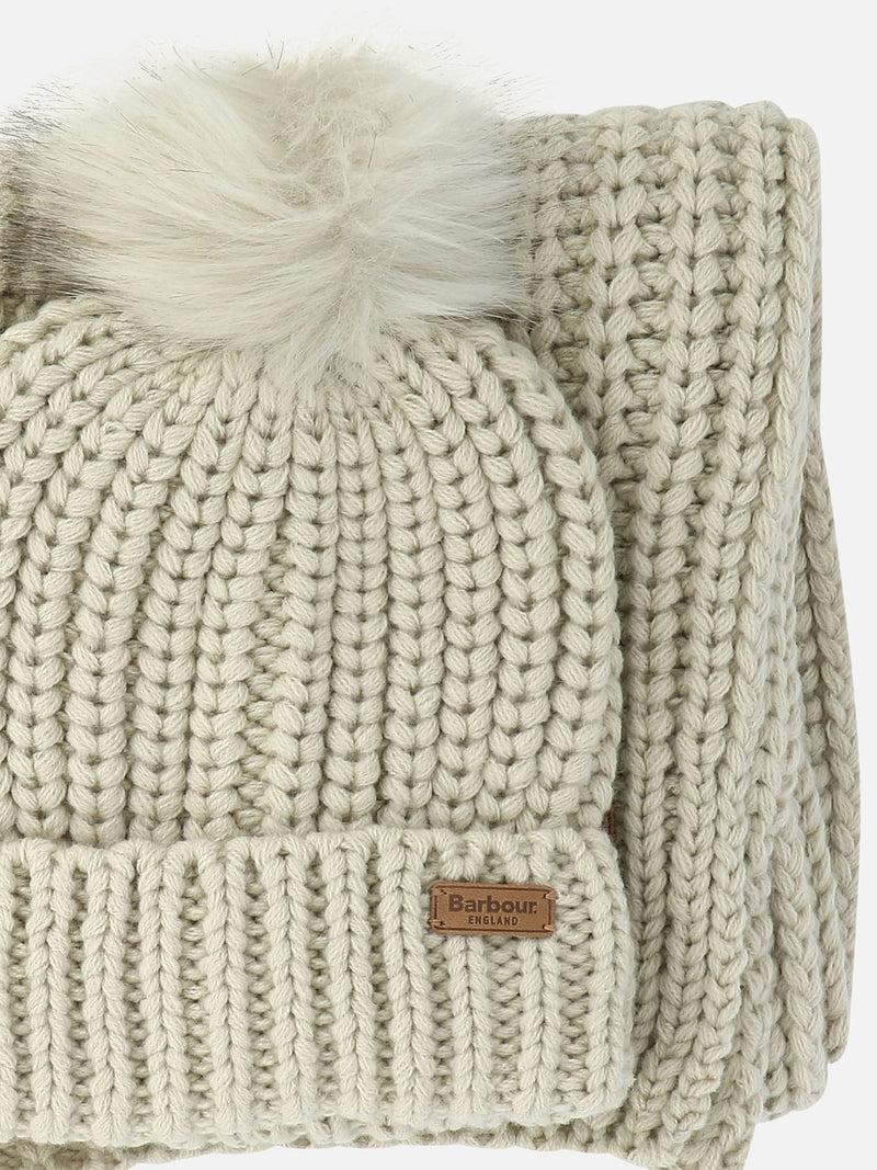 Vietti Barbour Set berretto e sciarpa "Saltburn" Black Friday Prezzi
