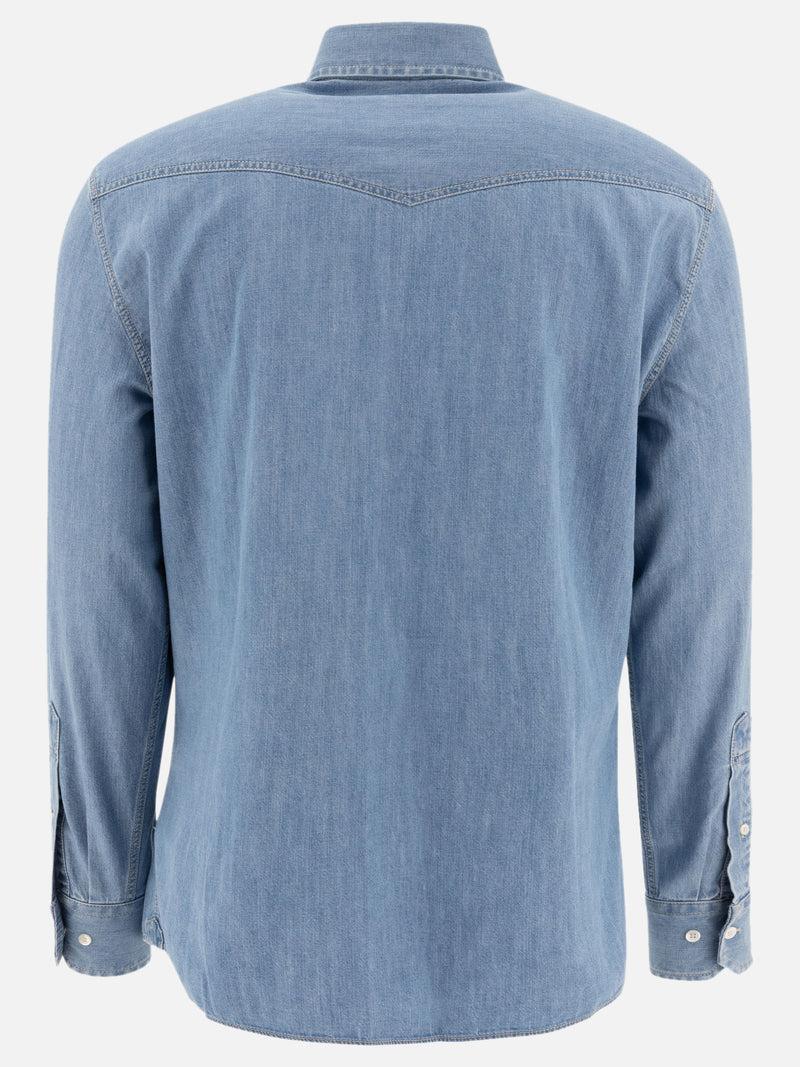 Vietti Brunello Cucinelli Camicia in denim stile western Cyber Monday