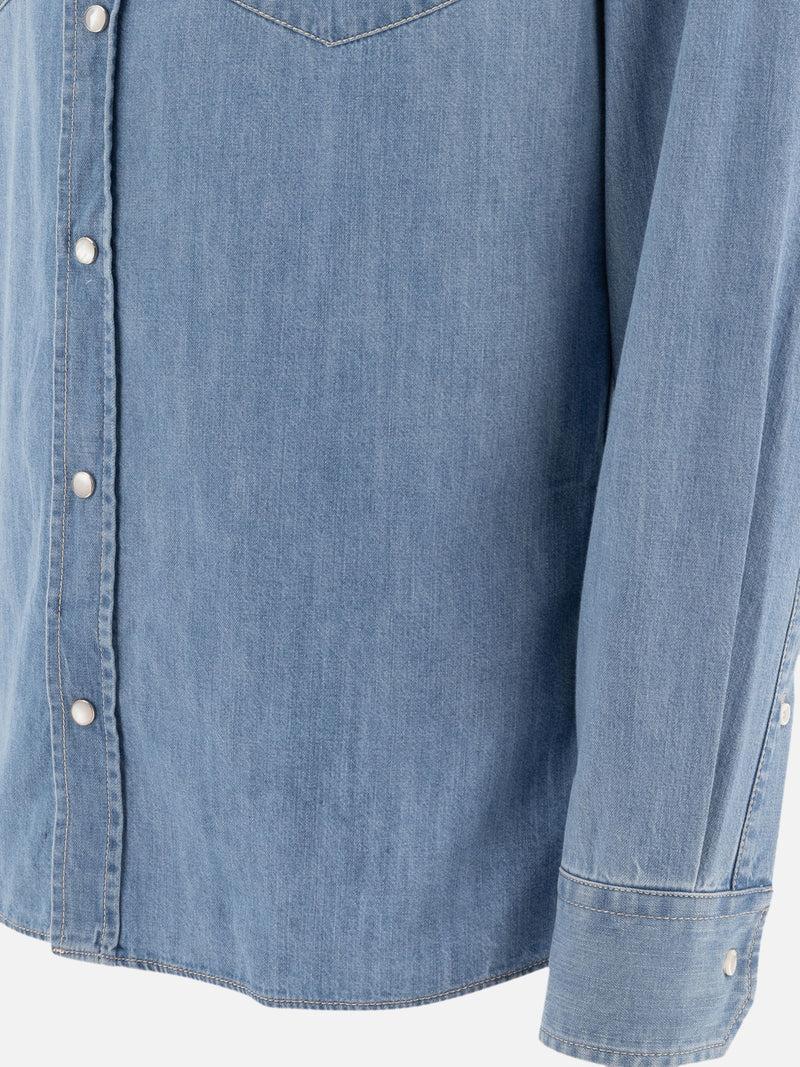 Vietti Brunello Cucinelli Camicia in denim stile western Cyber Monday