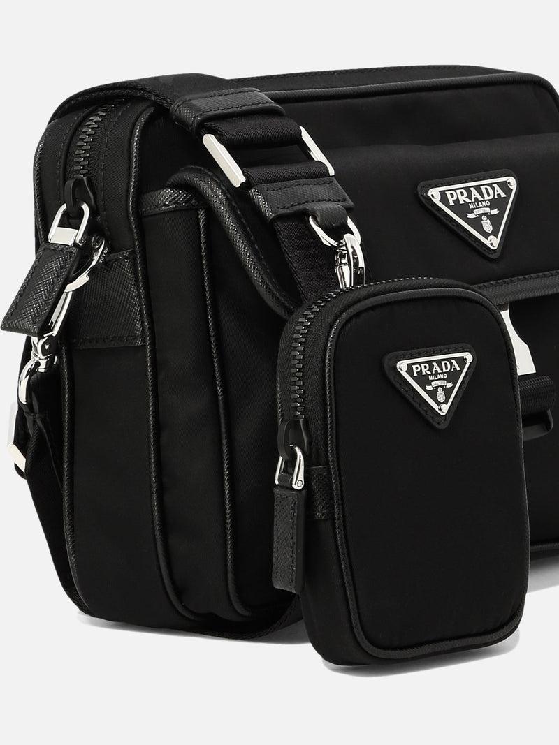 Vietti Prada Borsa a tracolla in Re-Nylon e Saffiano Fino al 65% di sconto