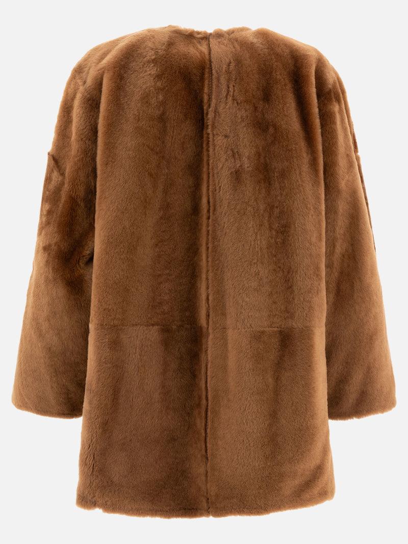 Vietti Max Mara Atelier Cappotto reversibile in shearling Lacon Sconti questo mese