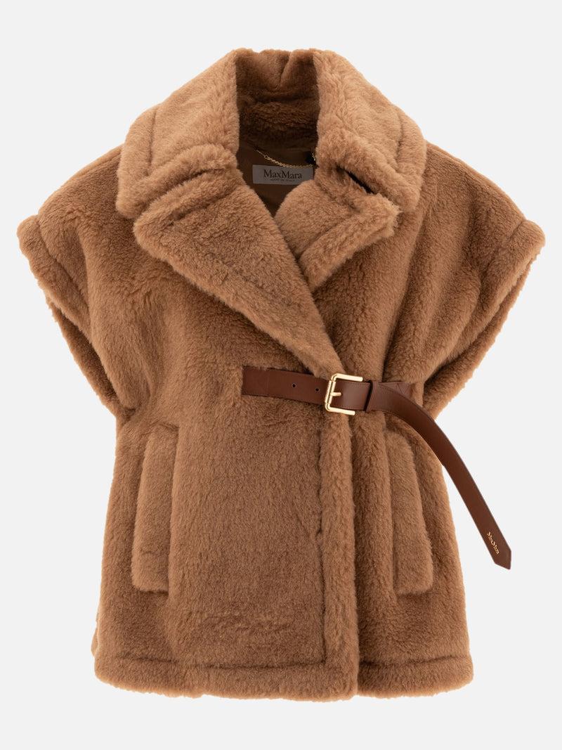 Vietti Max Mara Cappa corta in tessuto Teddy