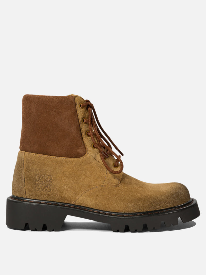 Vietti Loewe Anfibi militari "Sierra" in pelle scamosciata