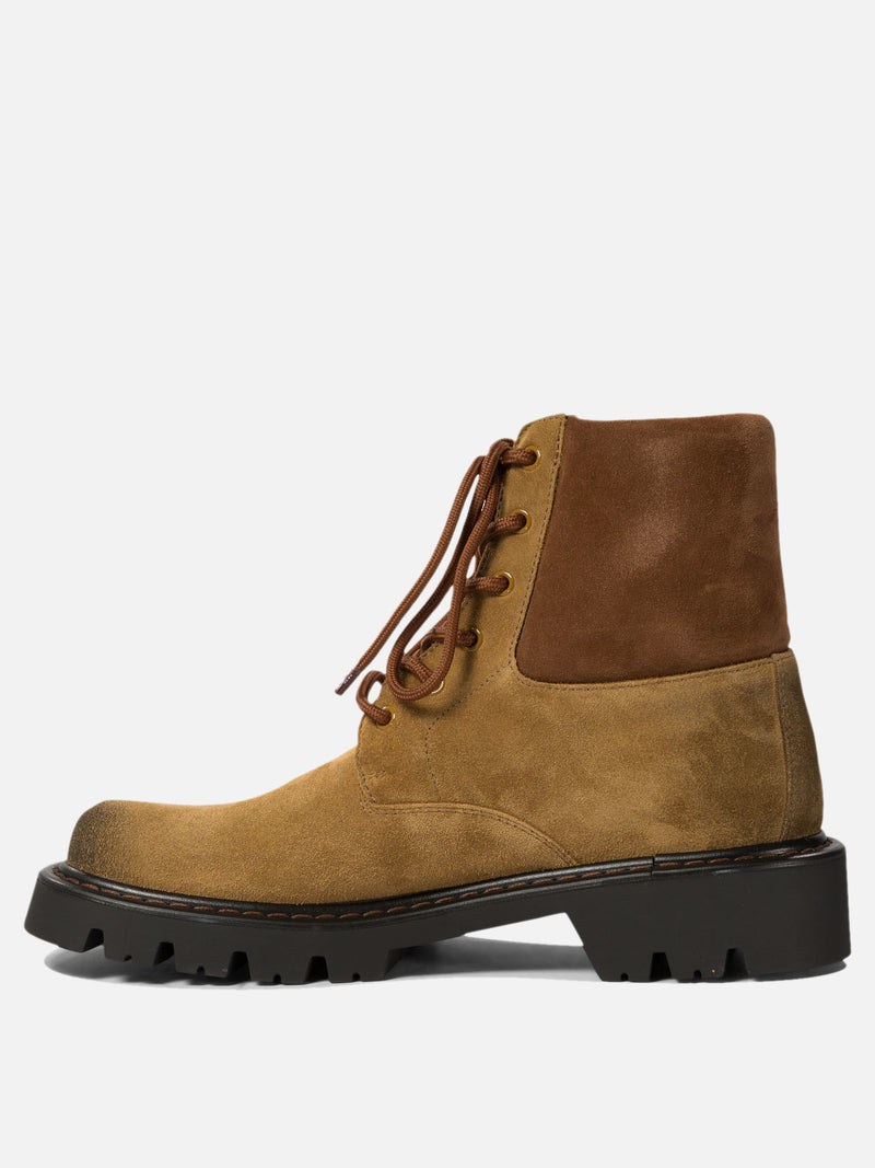 Vietti Loewe Anfibi militari "Sierra" in pelle scamosciata In Vendita
